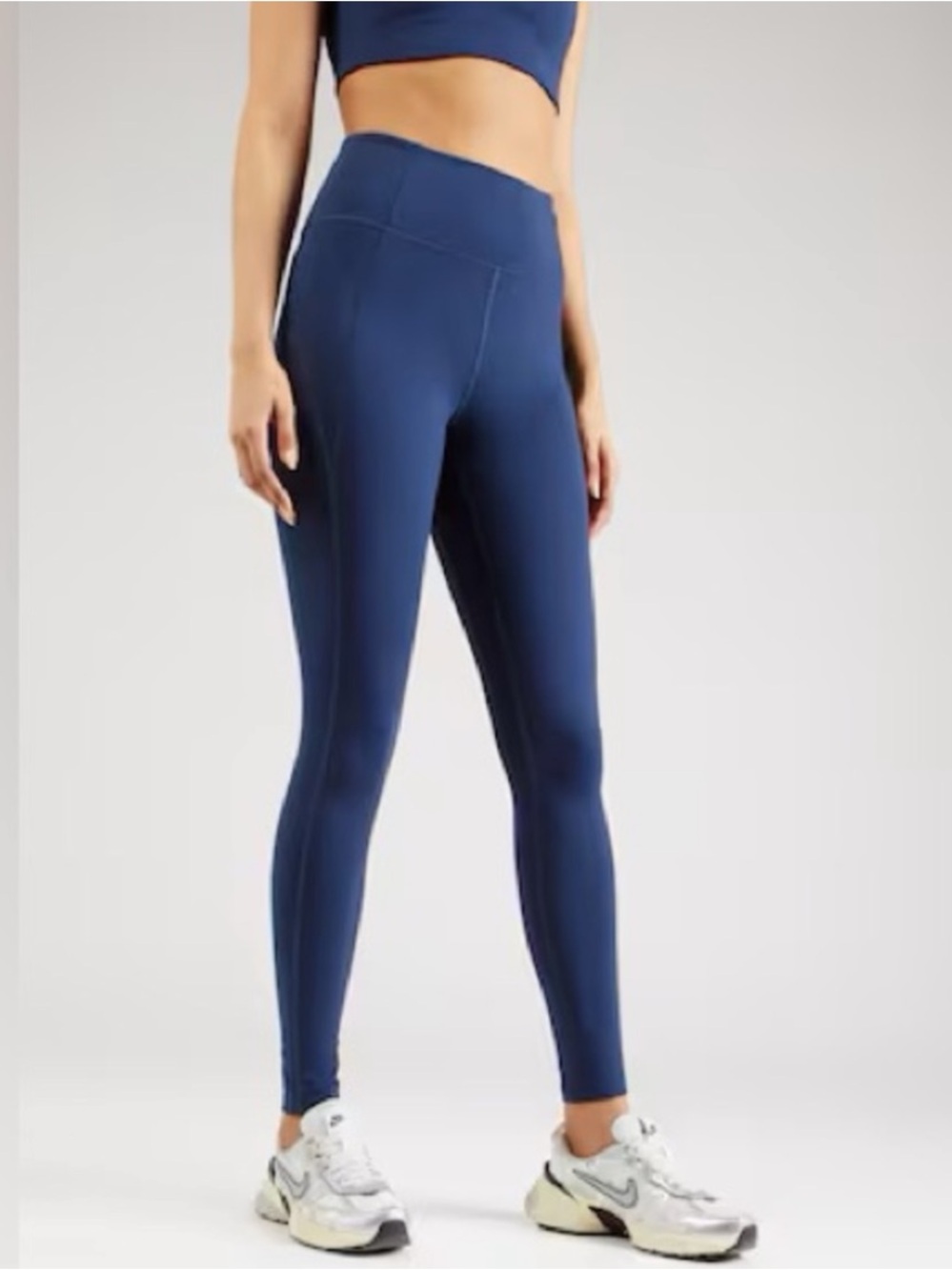 Girlfriend Collective Midnight Compressive High-Rise Legging Blue L Large 27”